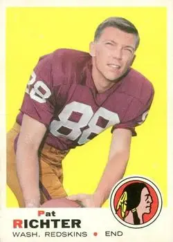 1969 Topps #180 - Pat Richter - Washington Redskins