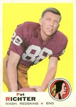 1969 Topps #180 - Pat Richter - Washington Redskins