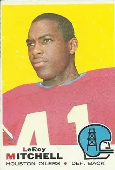 1969 Topps #183 - Leroy Mitchell - Houston Oilers