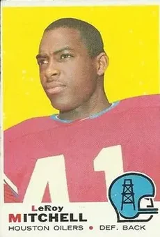 1969 Topps #183 - Leroy Mitchell - Houston Oilers