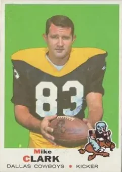 1969 Topps #188 - Mike Clark - Dallas Cowboys
