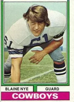 1974 Topps #2 - Blaine Nye - Dallas Cowboys