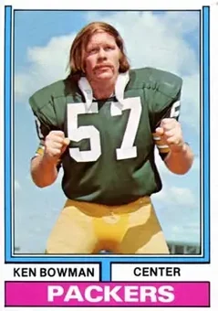 1974 Topps #4 - Ken Bowman - Green Bay Packers