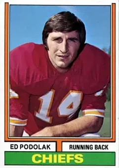 1974 Topps #7 - Ed Podolak - Kansas City Chiefs