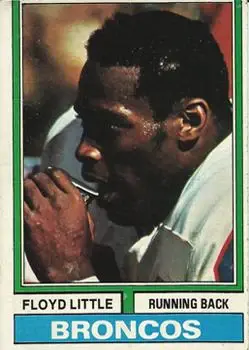 1974 Topps #10 - Floyd Little - Denver Broncos