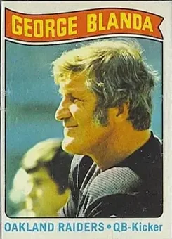 1975 Topps #7 - George Blanda - Oakland Raiders