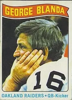 1975 Topps #8 - George Blanda - Oakland Raiders