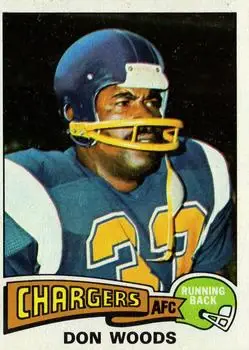 1975 Topps #10 - Don Woods - San Diego Chargers
