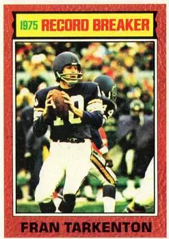 1976 Topps #7 - Fran Tarkenton - Minnesota Vikings
