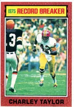 1976 Topps #8 - Charley Taylor - Washington Redskins