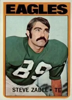 1972 Topps #21 - Steve Zabel - Philadelphia Eagles