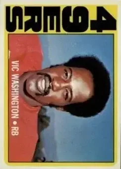 1972 Topps #22 - Vic Washington - San Francisco 49ers