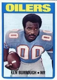1972 Topps #26 - Ken Burrough - Houston Oilers 1972 Topps #26 - Ken Burrough - Houston Oilers