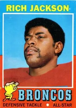 1971 Topps #81 - Rich Jackson - Denver Broncos