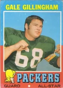 1971 Topps #83 - Gale Gillingham - Green Bay Packers 1971 Topps #83 - Gale Gillingham - Green Bay Packers