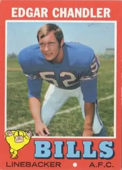 1971 Topps #86 - Edgar Chandler - Buffalo Bills