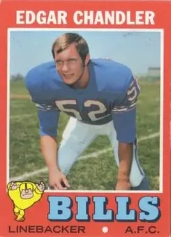 1971 Topps #86 - Edgar Chandler - Buffalo Bills