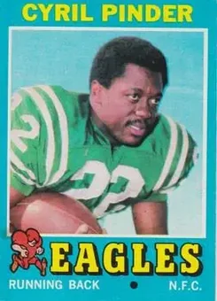 1971 Topps #87 - Cyril Pinder - Philadelphia Eagles
