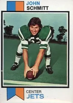 1973 Topps #24 - John Schmitt - New York Jets