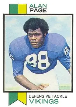 1973 Topps #30 - Alan Page - Minnesota Vikings