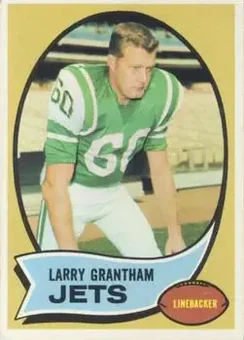 1970 Topps #82 - Larry Grantham - New York Jets
