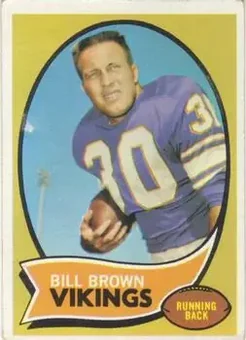 1970 Topps #83 - Bill Brown - Minnesota Vikings