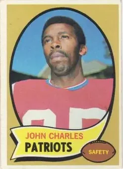 1970 Topps #84 - John Charles - Boston Patriots 1970 Topps #84 - John Charles - Boston Patriots