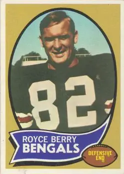 1970 Topps #86 - Royce Berry - Cincinnati Bengals