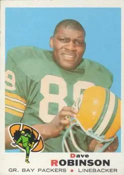 1969 Topps #190 - Dave Robinson - Green Bay Packers