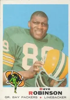 1969 Topps #190 - Dave Robinson - Green Bay Packers