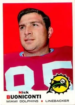 1969 Topps #192 - Nick Buoniconti - Miami Dolphins
