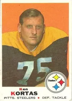 1969 Topps #199 - Ken Kortas - Pittsburgh Steelers