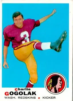 1969 Topps #205 - Charlie Gogolak - Washington Redskins