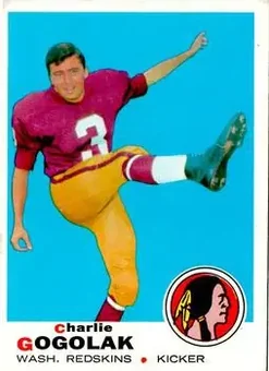 1969 Topps #205 - Charlie Gogolak - Washington Redskins
