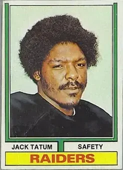 1974 Topps #14 - Jack Tatum - Oakland Raiders