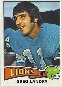 1975 Topps #15 - Greg Landry - Detroit Lions