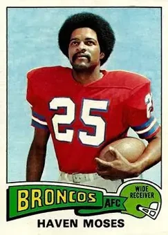 1975 Topps #17 - Haven Moses - Denver Broncos