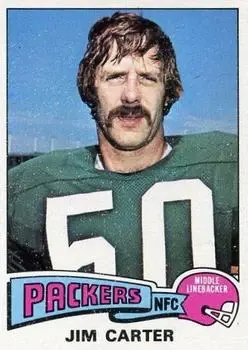 1975 Topps #19 - Jim Carter - Green Bay Packers