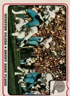1976 Fleer Team Action #11 - Card #11 - Houston Oilers