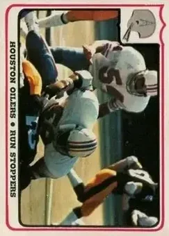 1976 Fleer Team Action #12 - Card #12 - Houston Oilers