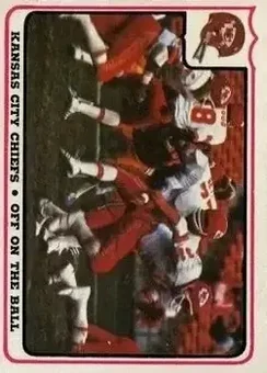 1976 Fleer Team Action #13 - Card #13 - Kansas City Chiefs