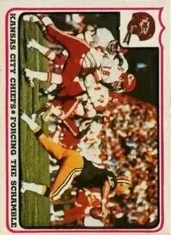 1976 Fleer Team Action #14 - Card #14 - Kansas City Chiefs