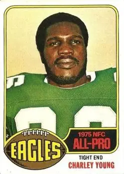 1976 Topps #20 - Charle Young - Philadelphia Eagles