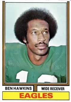 1974 Topps #21 - Ben Hawkins - Philadelphia Eagles