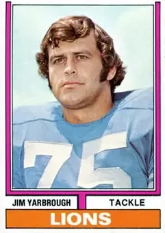 1974 Topps #24 - Jim Yarbrough - Detroit Lions