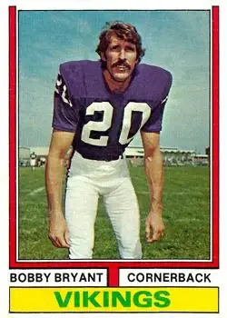 1974 Topps #30 - Bobby Bryant - Minnesota Vikings