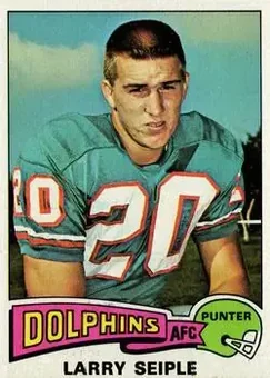 1975 Topps #22 - Larry Seiple - Miami Dolphins