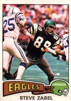 1975 Topps #28 - Steve Zabel - Philadelphia Eagles
