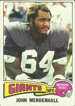1975 Topps #29 - John Mendenhall - New York Giants