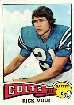 1975 Topps #30 - Rick Volk - Baltimore Colts